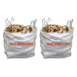 Eco Bulk Bag Kiln Dried Hardwood Logs - 2 Bags - Kiln Dried Logs UK