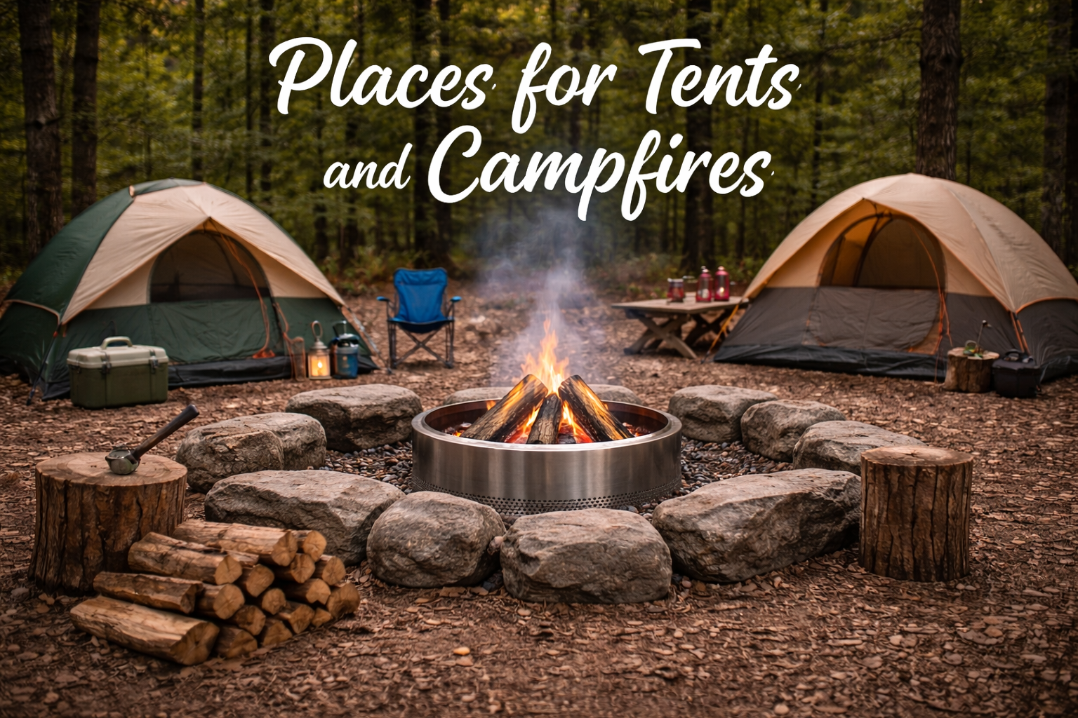 A Place to Set Up Tents and Build a Campfire: How to Choose the Right Spot