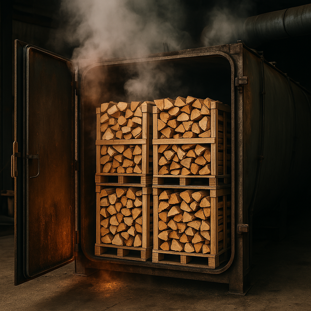 how to kiln dry logs
