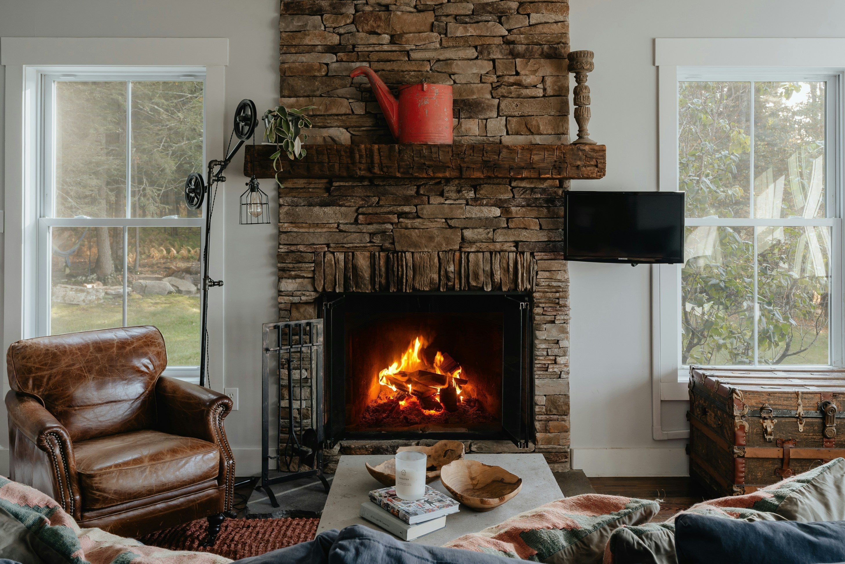 install a wood burning stove