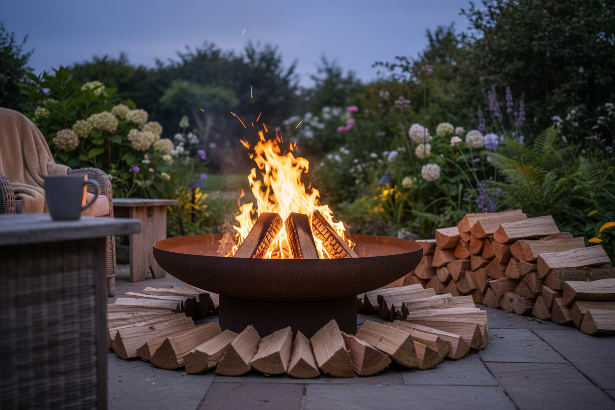 Wood for a Fire Pit: The Best Logs to Burn in UK Gardens