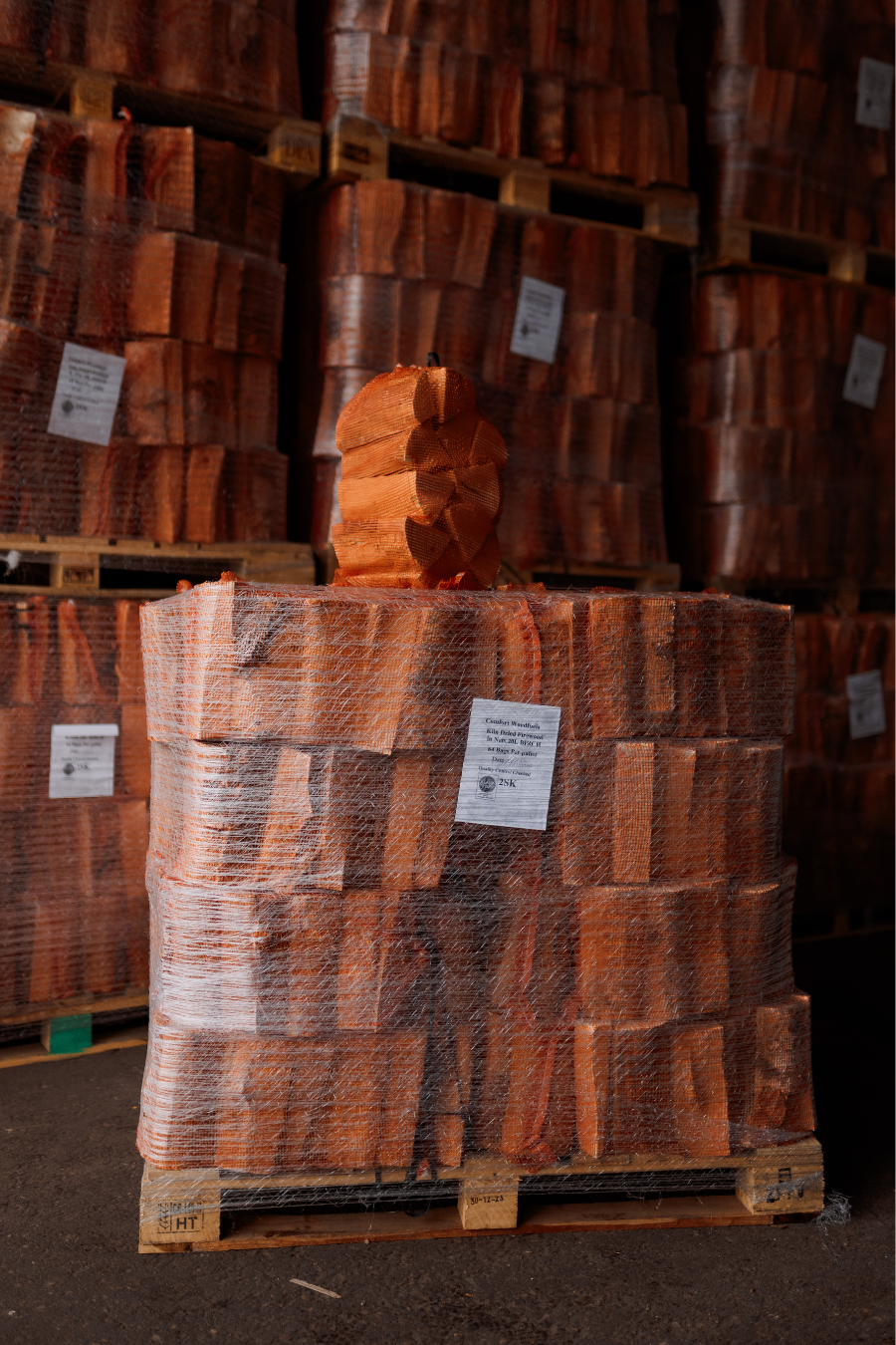 Kiln-Dried Birch Logs — Net Bags