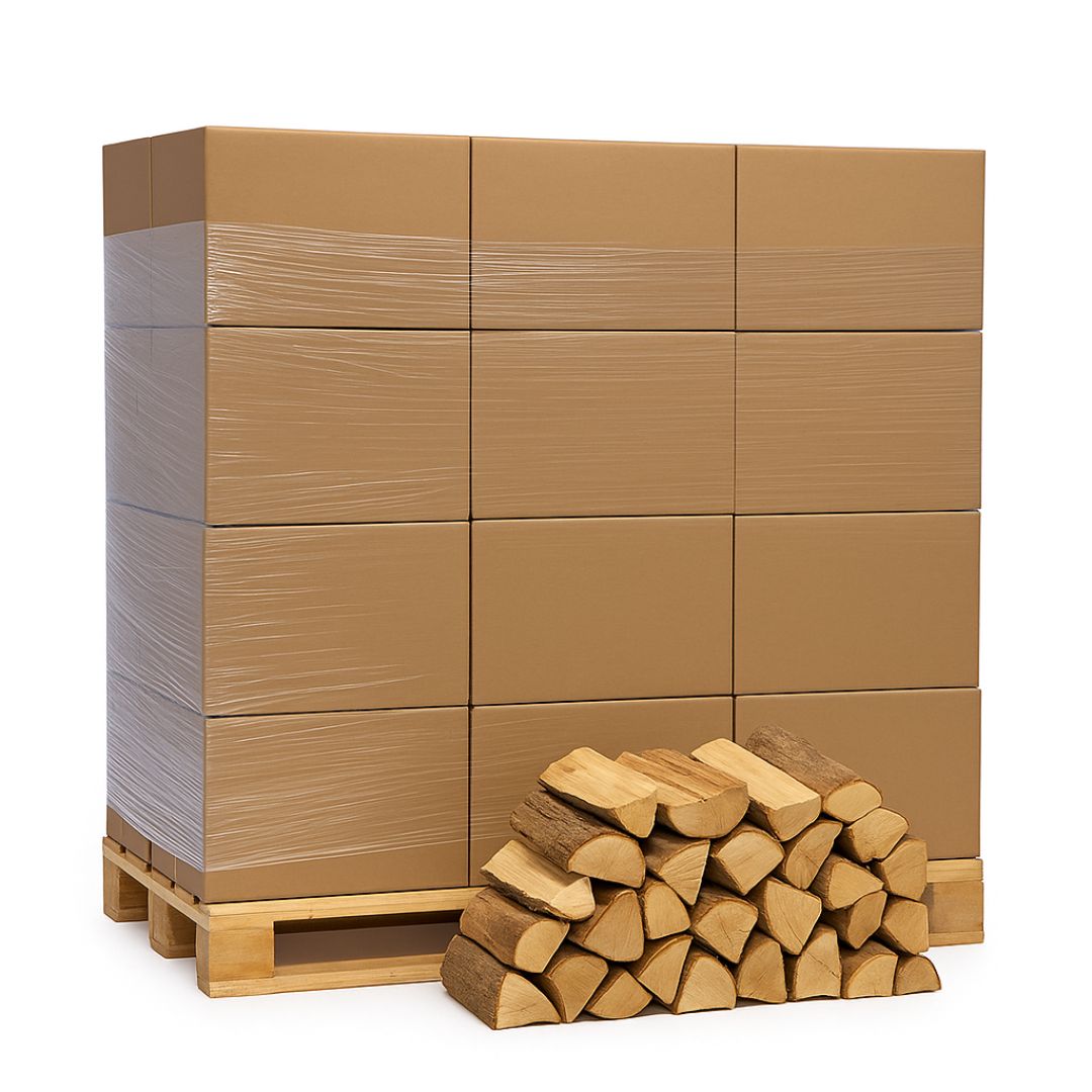 Premium Kiln-Dried Birch Hardwood Logs – 24 x 20kg Boxes for Clean, Efficient Burning - Kiln Dried Logs UK 